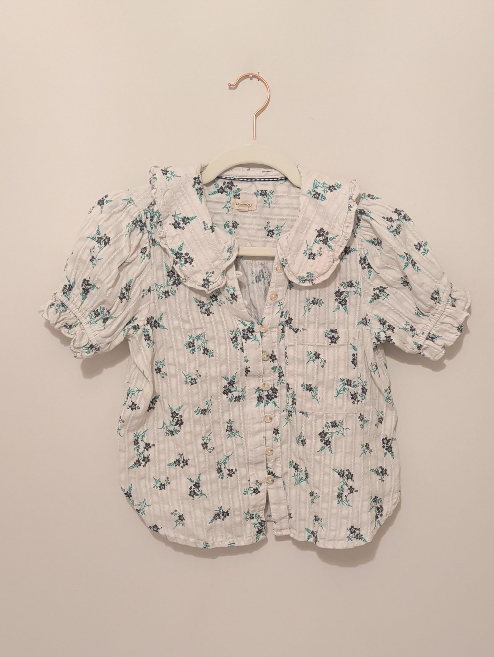 Pilcro  Floral Print Top - XS Petite